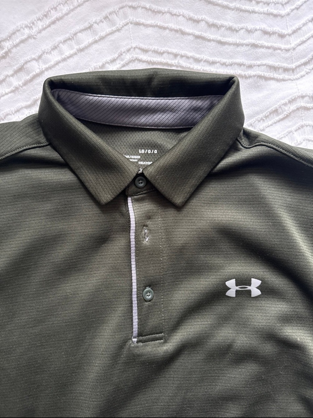 Under Armour Men's Olive Polo with Contrast Trim